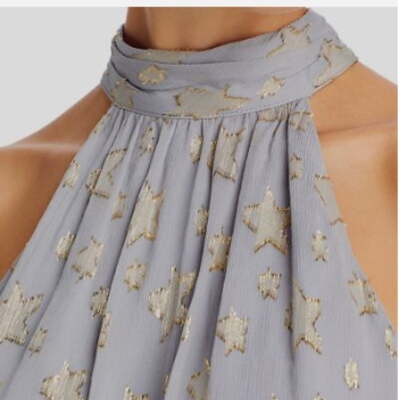 Ramy Brook Ebony Silk Star Print Midi Dress - Picture 2 of 10